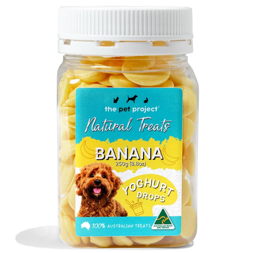 The Pet Project Yoghurt Drops Banana 250g Dog/Pet Treat