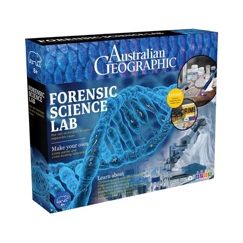Australian Geographic Forensic Science Lab Kit Toy 8+