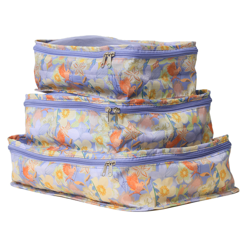 3pc Splosh Travel By Splosh Bird Packing Cubes 40x30cm