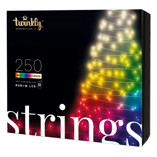 Twinkly Generation II Smart 250 RGB/WHT LED String Lights Bluetooth/WiFi