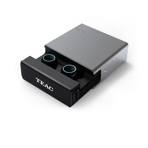Teac True Bluetooth Wireless Ear Buds w/3500 mAh Powerbank - Grey
