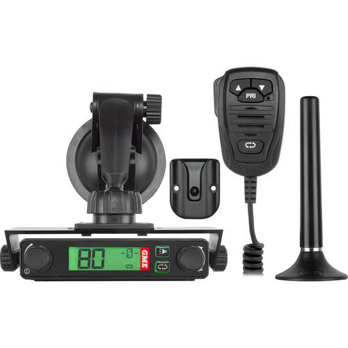 GME UHF CB Radio 80 Channel Plug n Play Kit w/ Microphone Antenna Cup Mount