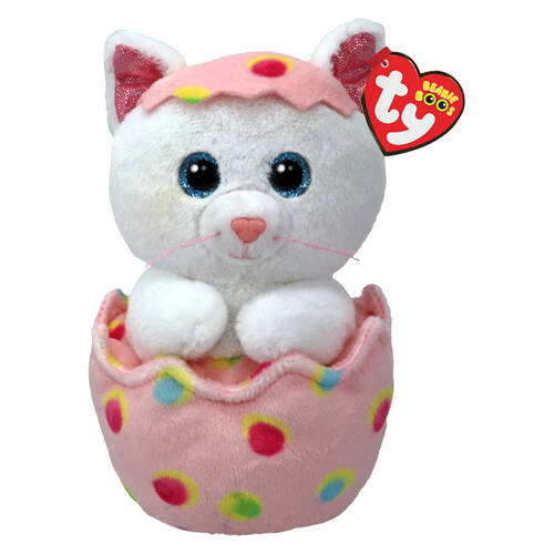 TY Beanie Boos Giggles Cat In Egg Kids Plush Toy 15.5cm 3y+ Regular