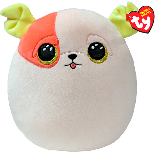 TY Squishy Beanies Patch - Pug Squish 35cm Kids/Childrens Plush Toy 3y+