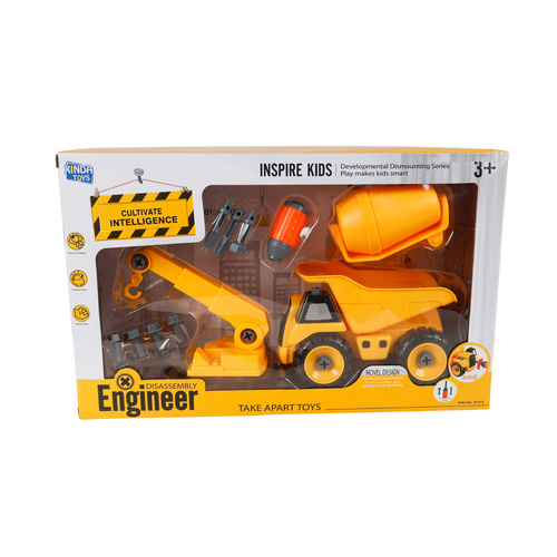 11pc Toylife 37cm Engineer DIY Vehicle w/ Screw Driver Toy Set Kids 3y+