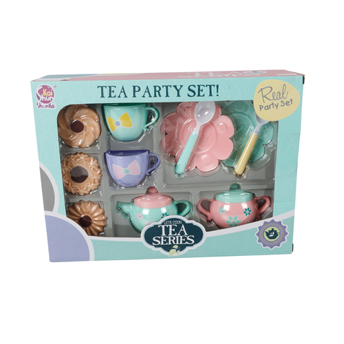 11pc Toylife 28cm Tea Party Set Kids Fun Pretend Toy