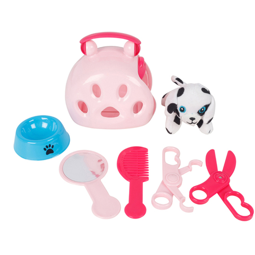 Toylife My Pet Plastic Dog Play Set Toy w/ 7 Accessories - Assorted 3y+