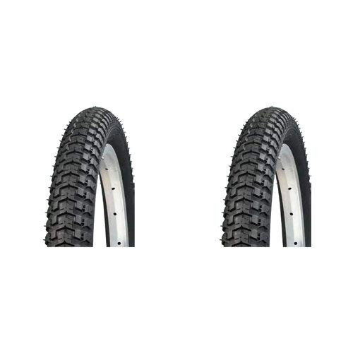 2PK AirPro BMX/Freestyle Bicycle Tyre Replacement 20x2.125'' Black