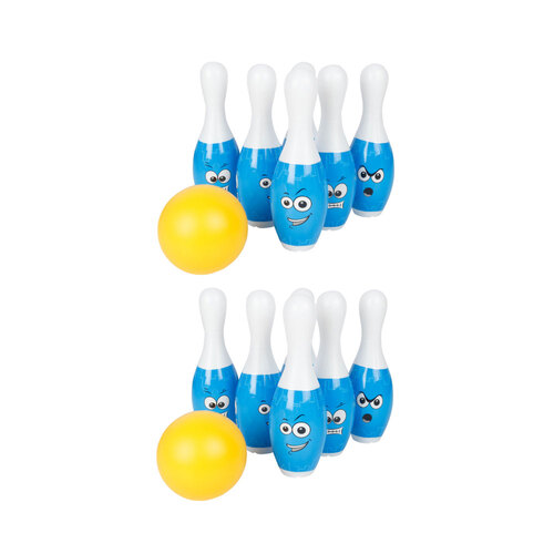 2x 7Pce Razoo Bowling Set In Display Box Kids/Childrens Play Toy 19x23cm 3+