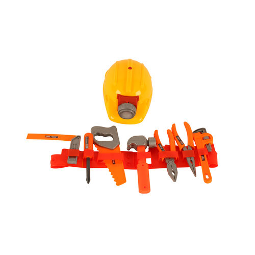 8pc Toys For Fun Deluxe Tradie Tool Kit Set Kids Toy