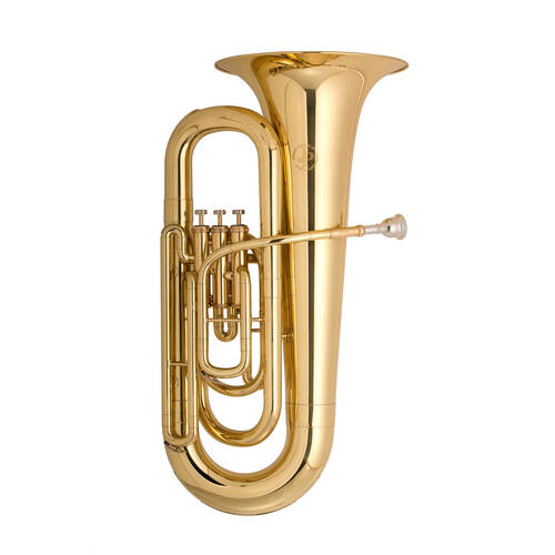 John Packer JP077 Eb Tuba Beginner Friendly Lightweight - Brass Lacquer