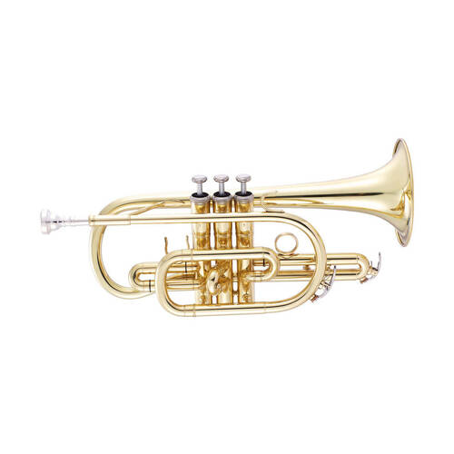 John Packer JP071 Bb Cornet Quality Yellow Musical Instrument - Brass Lacquer