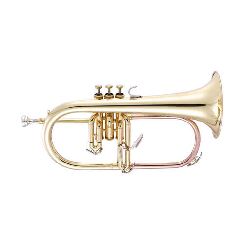 John Packer JP175R Bb Flugel Horn 6 inch bell - Brass Lacquer/ Rose