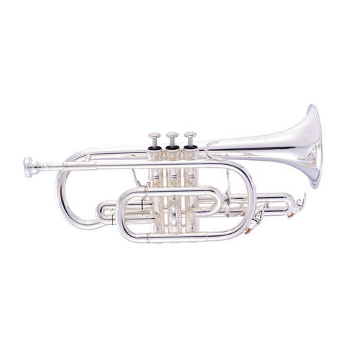 John Packer JP371SWS Bb Cornet High Grade Musical Instrument - Silver Finish