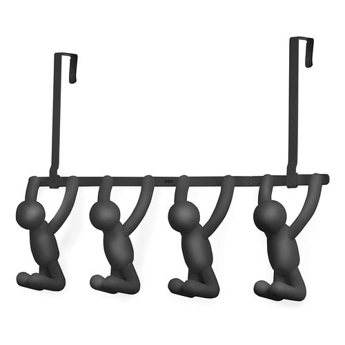 Umbra Buddy 4 Hook Black Over The Door 32x47x11cm