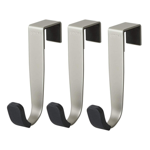 3pc Umbra Schnook Over The Cabinet Hook Set 8x5x2cm