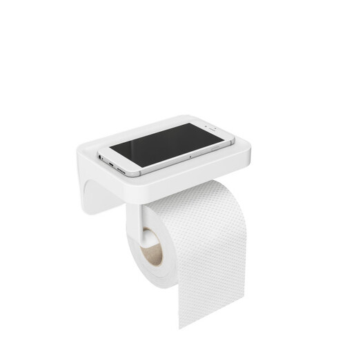 Umbra Flex SureLock Toilet Paper Roll/Shelf White 16x12x8cm