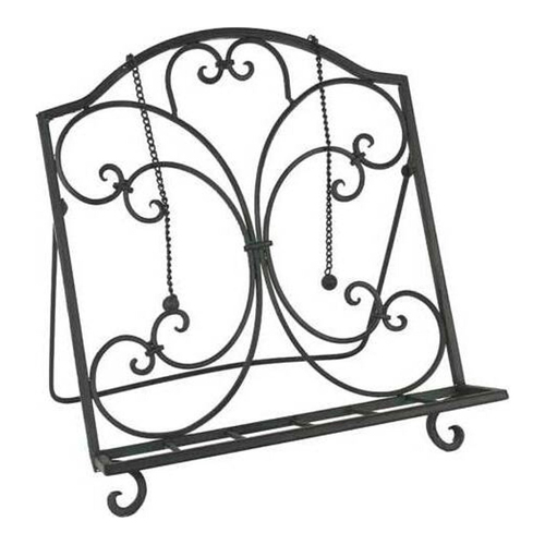 LVD Dark Metal 31x36cm Book Stand/Music Sheet Holder - Black