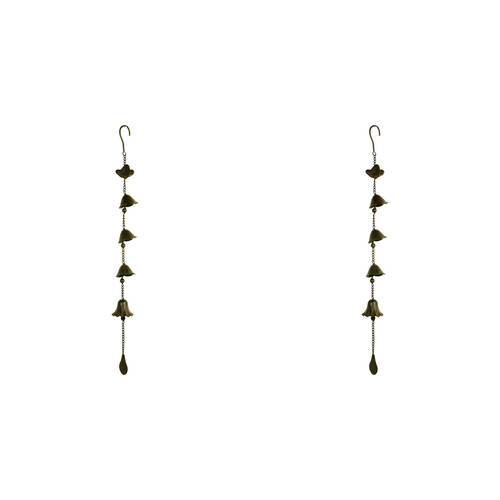 2PK LVD Hanging Bells Metal Wind Chime Home/Garden Decor - Rustic
