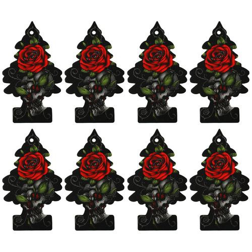 8PK Little Tree 1 Pack Rose Thorn Car Air Freshener Long-Lasting Scent 12x4cm