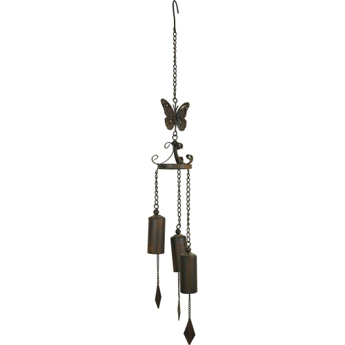 LVD Hanging Bell Metal Wind Chime Home/Garden Decor - Butterfly Triple