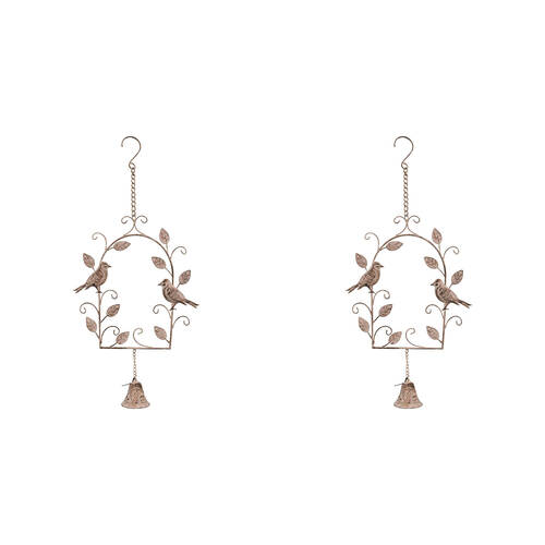 2PK LVD Hanging Bell Metal Wind Chime Home/Garden Decor - Bird Arch
