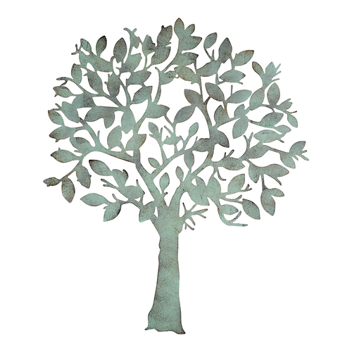 LVD Metal 75cm Tree Wall Hanging Decor Display - Green