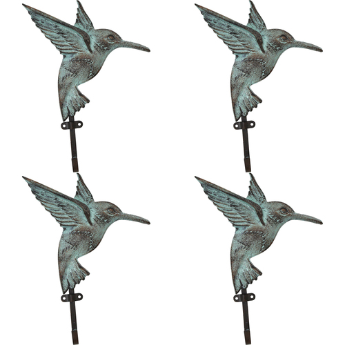 4PK LVD Hook Hummingbird Decorative Home Decor Organisation
