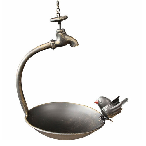 LVD Metal 28x51cm Curl Bird Feeder Outdoor Hanging Food Container