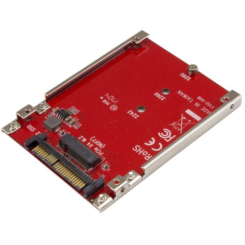 Star Tech M.2 to U.2 (SFF-8639) Adapter for M.2 PCIe NVMe SSDs