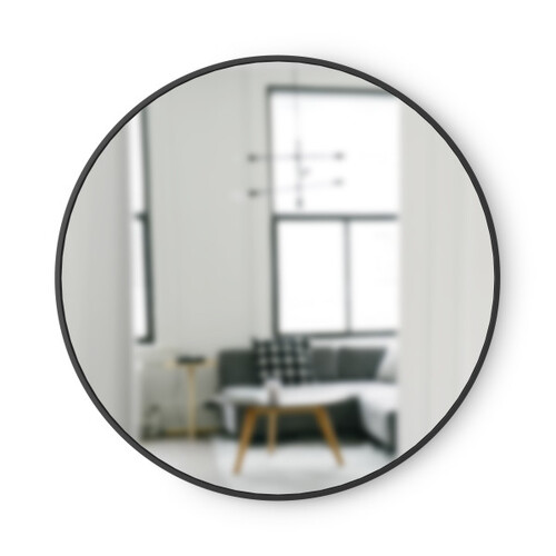 Umbra Hub Decorative Round Mirror Black 94x94x3cm