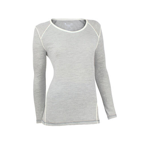Wilderness Womens Long Sleeve Tee Top Size 12 Activewear Grey Heather