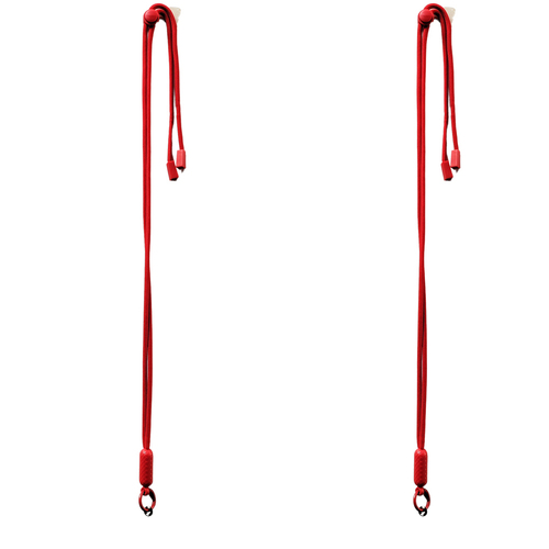 2PK Urban Products Nylon Pop Universal Mobile Phone Cord/Sling - Red