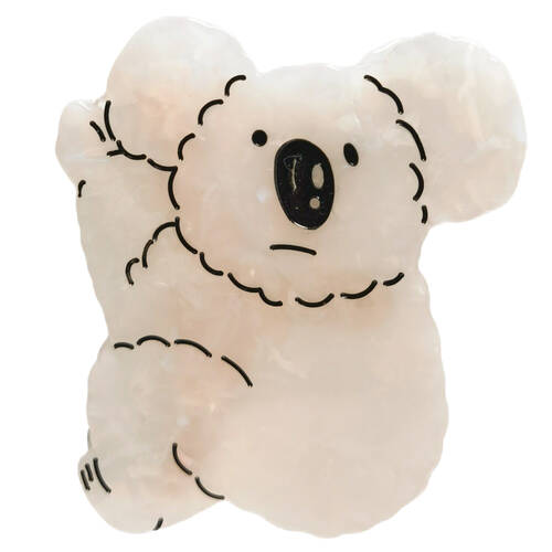Urban Koala Claw Clip Women's Hair Accessory White