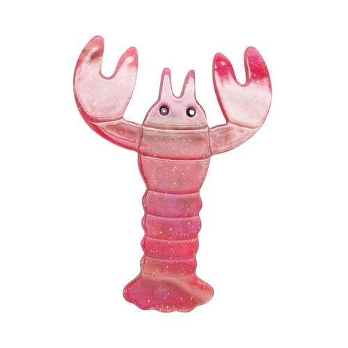 Urban Resin Iris Lobster Brooch Pin Clip Women's Accessory Red