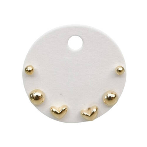 6pc Urban Petite Picasso Heart Earrings Women's Jewellery Gold