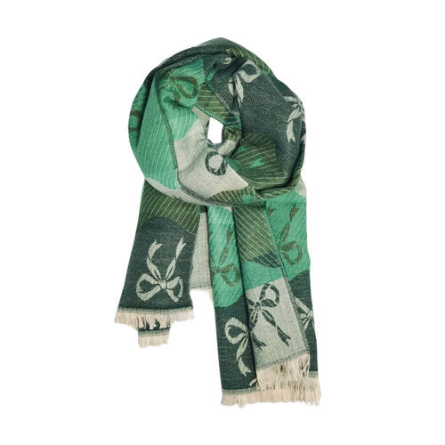 Urban Bow Scarf Womens Fashion Neck Wrap - Green