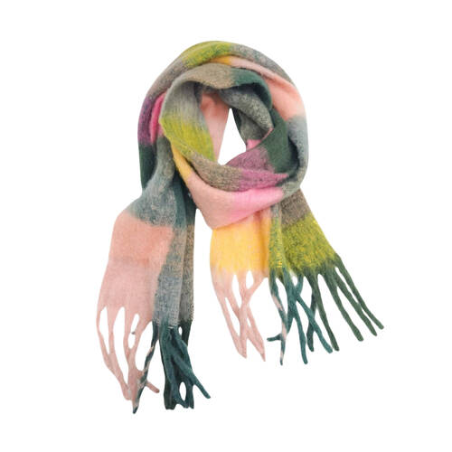 Urban Quincey Scarf Womens Fashion Neck Wrap - Green Yellow