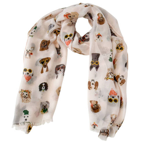 Urban Pooch Silk-Feel Scarf Shawl Women's Accessory 90x180cm Pink