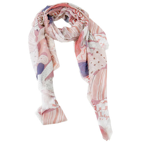 Urban Tidal Silk-Feel Scarf Shawl Women's Accessory 90x180cm Pink