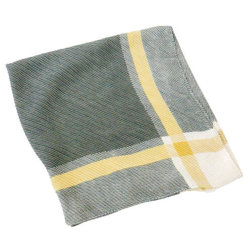Urban Crimp Square Silk-Feel Scarf Women's Accessory 100x100cm Black/Mustard