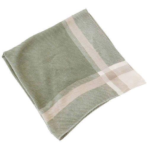 Urban Crimp Square Silk-Feel Scarf Women's Accessory 100x100cm Olive/Mushroom