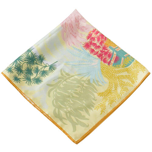 Urban Marais Mini Square Silk-Feel Scarf Women's Accessory 53x53cm Mustard