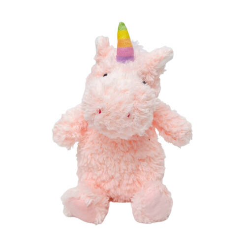 Urban Curly Unicorn Baby Soft Plush Toy 18cm - Pink Red
