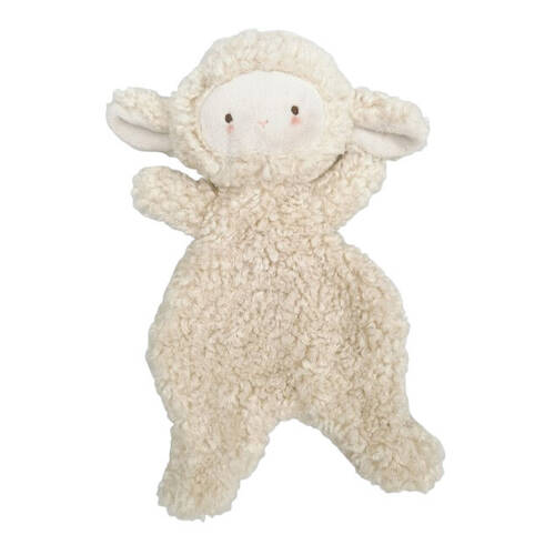 Urban Sheep Stuffed Animal Comforter Plush Baby Toy 28cm Beige