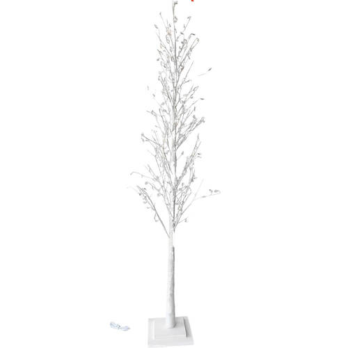Urban Glitter Crystal Christmas Tree Indoor Decoration 180x60cm White