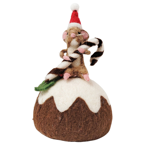 Urban Mouse Feast on Pudding Small Decoration Decorative Seasonal Decor