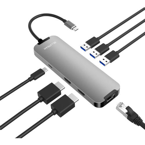 Blupeak USB-C 100W Power Multi Port Adapter