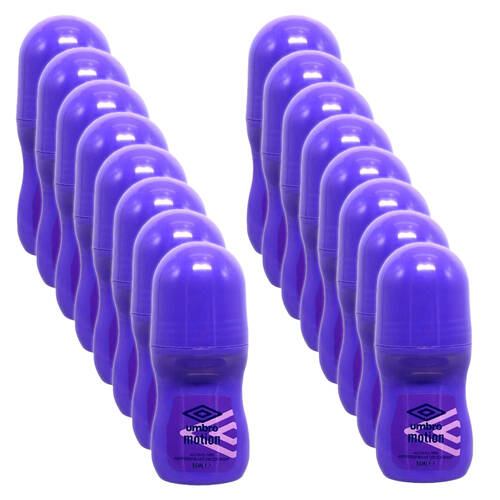 16PK Umbro Men Compact Anti-Perspirant Underarm Roll On Deodorant 50ml Motion