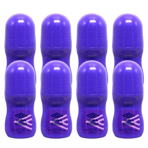 8PK Umbro Men Compact Anti-Perspirant Underarm Roll On Deodorant 50ml Motion